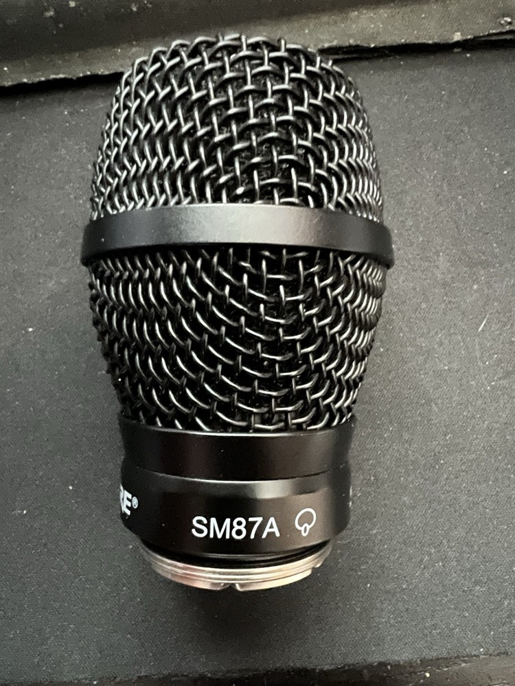 Shure SM87A Wireless Handheld Condenser Microphone Capsule/Grille, Black