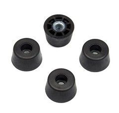 20 SMALL EXTRA TALL ROUND RUBBER FEET .750 W x .437 H – US MADE. / FREE SHIP