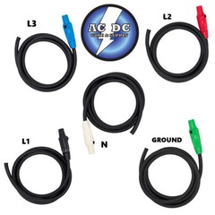 CAMLOCK Feeder Cables 25 ft 4/0 Set of 5 (LV) standard 405A F / PIGTAIL