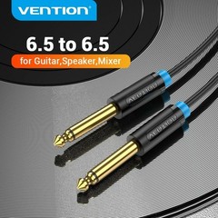 6.35mm 1/4 in Audio Instrument Cable TRS Amp Patch Cord for Bass Electric Guitar