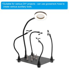 8″ Microphone Gooseneck 5/8-27 Thread Thread Flexible Tube Extension Black