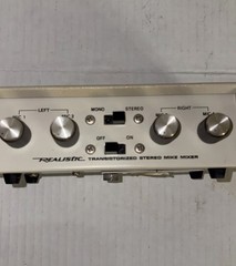 Vintage Realistic Microphone Mixer 33-920 Stereo Mono Mike Transistorized NOS