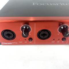 Focusrite Clarett 2Pre Thunderbolt Audio Interface Phantom Power MIDI Optical