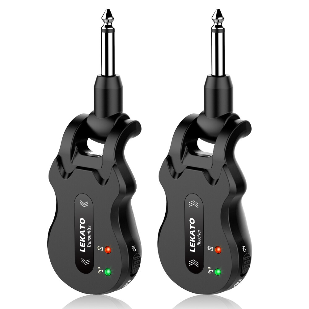 LEKATO 5.8G 2.4G Wireless Guitar Transmitter Receiver for Guitar Bass Keyboard