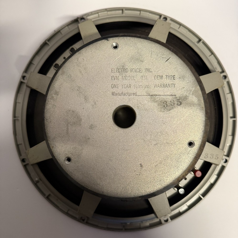 Vintage Electro-Voice Model EVM-15L Pro-Line 15in Loud Speaker Ceramic Magnet