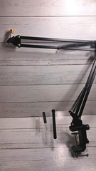 Microphone Stand, Mic Boom Arm Compatible with HyperX QuadCast Solocast, Blue…