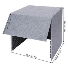 Portable Soundproof Booth for Desktop Recording – Lightweight & Easy to Use