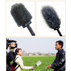 Microphone Windshield Sleeve, Synthetic Hair Material for Enhanced Sound Record