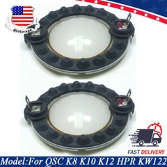 2PCS Replace Diaphragm QSC K8, K10, K12, HPR Series Drivers QSC SP-000184-00, 8Ω