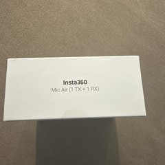 Insta360 Mic Air (1 TX + 1 RX), Noise Cancelling, 300m 4x5x2 inches, Black