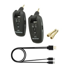 2.4GHz Wireless Guitar Transmitter Receiver System with 100ft Effective Range