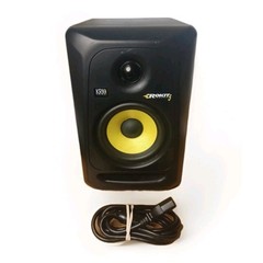 Single KRK Rokit Powered 5 G3 100W Studio Speaker Black 2-Way And Power Cord