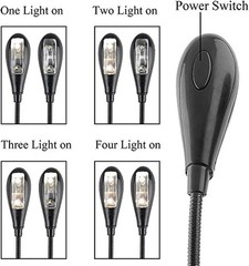 Music Stand Light/Led Book Reading Light/USB and Battery Operated…