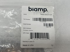 Biamp Tesira SEC-4 CK Analog Input Card for Tesira Server FREE S/H