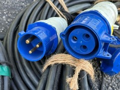 INDU 400A Power Distro PD 208V 30A X 6 CEE 30A-BLU3, ED DUP X2 W/CABLE