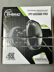 1x Timpano TPT-DH2000 PRO Titanium Driver with 2″ Aluminum Exit PRO Horn 450W