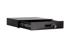 OSP 12 Space 20″ Deep ATA Rack Road Case & 2 Space Rack Drawer w/Lock & Keys