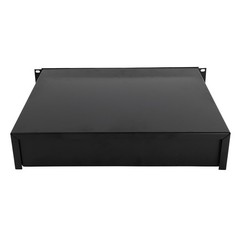 Server Cabinet Case 19inch Rack Mount DJ Locking Lockable Deep Drawer w/ Key 2U