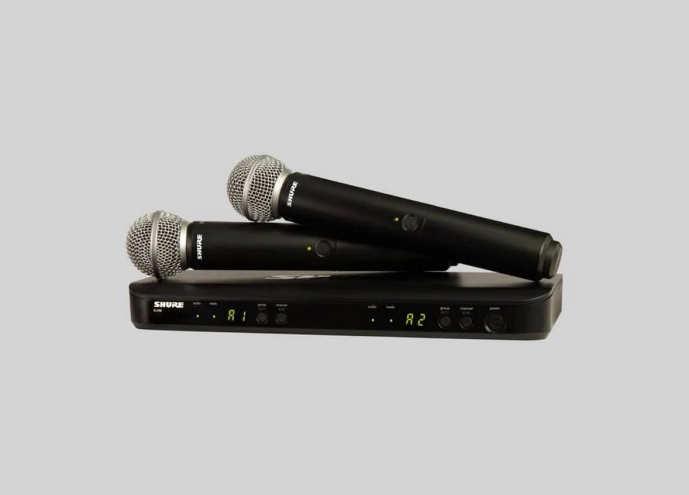 Shure BLX288/SM58-H11 Wireless Dual Vocal System with 2 SM58’s. H11 Band