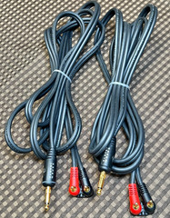 Lot of 2 D’Addario Planet Waves 10′ Banana to 1/4 (6.35mm) Plug Speaker Cable