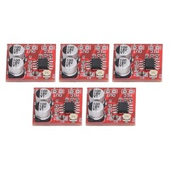 5Pcs Electret Microphone Amplifier Module Adjustable Gain LM386 20‑200x DC4V‑12V