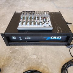 Yorkville CR12 575 Watt Studio Power Amp W/ Behringer Xenyx 1202fx Mixer