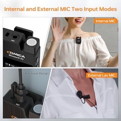 BoomX-D2 – Wireless Microphone System for Cameras, Camcorders, Smartphones,