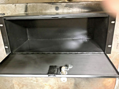 Rack Lockbox 16-gauge steel, mounts in audio rack cases 19-W 9-D 7-H