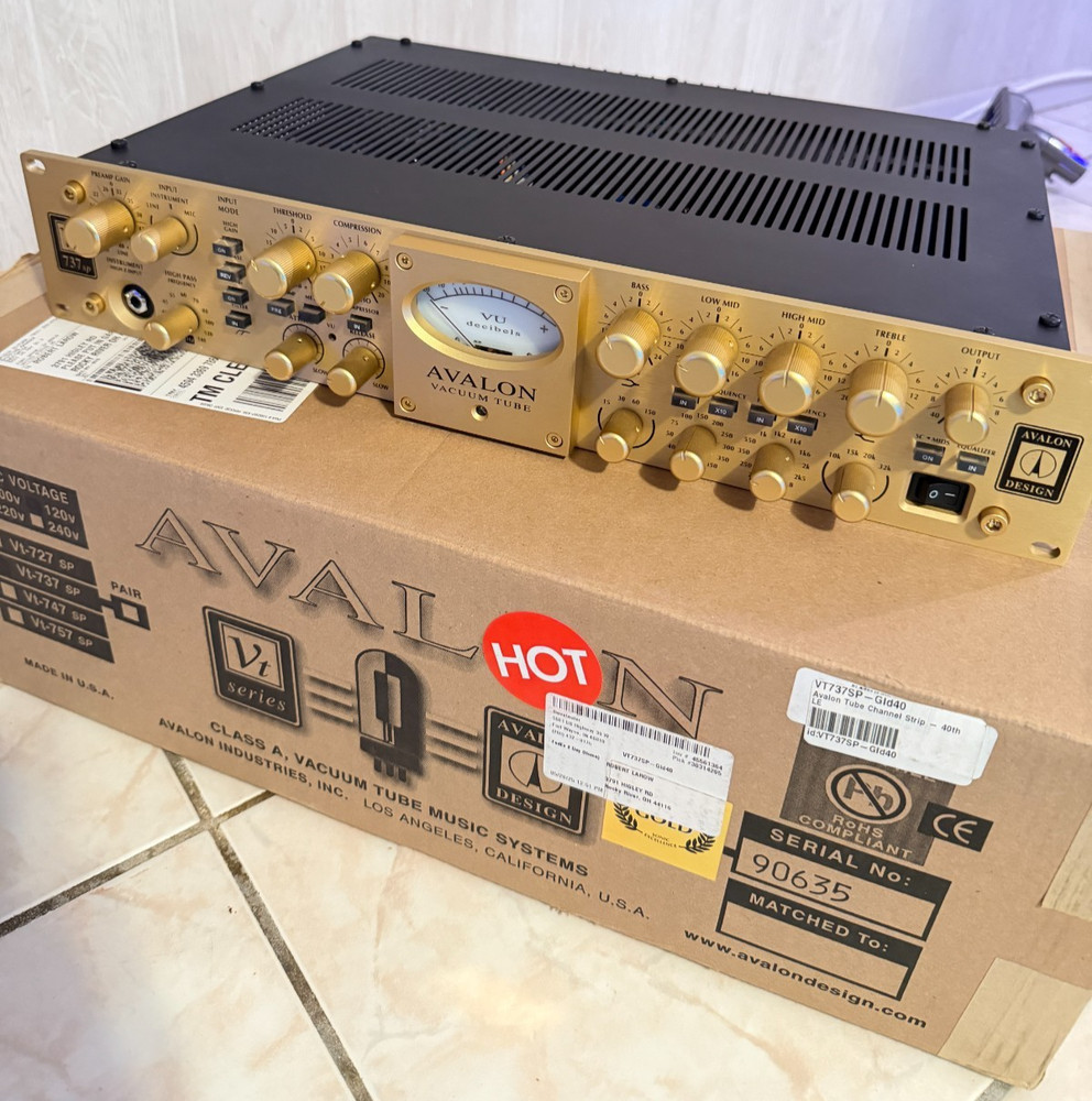 Avalon VT-737SP Tube Channel Strip – Limited Edition Gold (Open box)