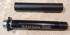 Samson Desktop Microphone Stand 4.5″ Metal Steel W/ Aluminum Cover Male Ends