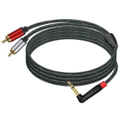 Studio Quality TRS To 2RCA Sound Adapters Corrosion Resistant Metal Housing For