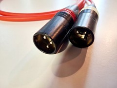 XLR Interconnect Balanced Cable (1.5m) PAIR – MOGAMI Wire NEUTRIK – RED/BLACK