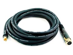 Monoprice 15ft Premier Series XLR Female to RCA Male Cable, 16AWG (Gold Plated)
