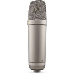 Rode NT1 (Silver)5th Generation Hybrid Studio Condenser Mic w/ Mic Stand Bundle