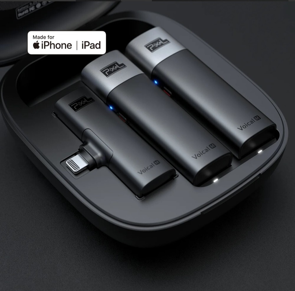 Pixel Voical M – UHF Wireless Lavalier Microphones For Phones USB-C ONLY -2 Mics