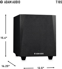 T10S Studio Subwoofer for Recording, Mixing and Mastering, Studio Quality Sound