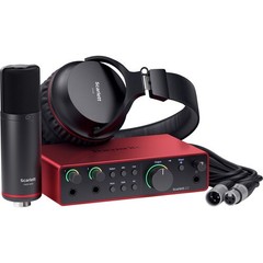 Focusrite Scarlett 2i2 Studio Audio Interface with Mic & Headphones (4th Gen)