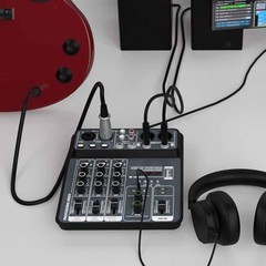Small 4 Channel Mixing Console Mixing Board Professional Convenient Use Sounds