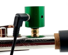 PiezoBarrel V1 Pickup & Cable for DIY Tenor or Baritone Sax neck installation