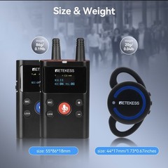 Retekess TT126 TT126R Two Way Communication Headsets for Plant Tour,Tourism, etc