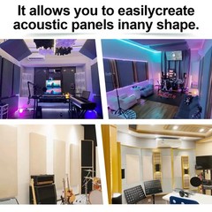 DIY Acoustic Fabric | 58.3″ x 78.7″ Acoustically Transparent Fabric for Acous…