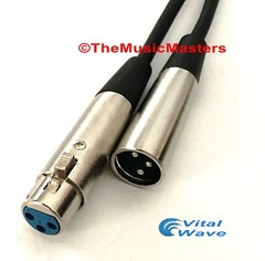 6ft XLR Microphone Audio Cable M-F Mic Extension Amp Powered Speaker Wire VWLTW