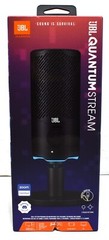 JBL Quantum Stream Dual-Pattern USB Microphone for Streaming Recording & Gaming