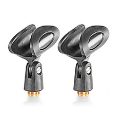 2 Pack Microphone Stand Clip Holder Mic Clamp for Sennheiser Microphones MZQ800