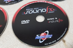 DIGITAL JUICE SOUNDFX LIBRARIES VOLUMES 1 – 4 SOUND EFFECTS DVD EDITING SOFTWARE