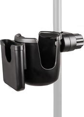 Mic Stand Cup Holder with Phone Holder, Universal 2-In-1 Bottle Holder for Music