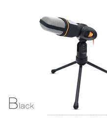 3.5mm Condenser Microphone Mini Tripod Stand Recording Studio Sound For PC/Phone