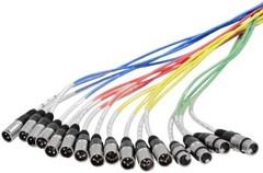 Seismic Audio – 12 Channel XLR Snake Cable 50′ Long – 12 Sends and 4 XLR Retu…