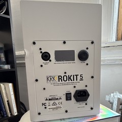 KRK ROKIT 5 White 5in Active Amplified Studio Monitor 55W RMS XLR Wired