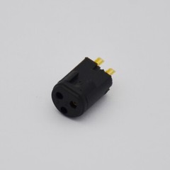 50,Audio Connector End Mini XLR Female Panel Mount for Microphone Cable